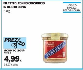 Coop Filetti di tonno in olio di oliva consorcio offerta