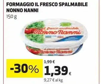 Coop Formaggio il fresco spalmabile nonno nanni offerta