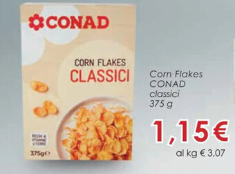 Conad Conad Corn Flakes classici 375 g offerta