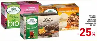 Spazio Conad L'Angelica Infuso/Tisane/Smoothie gusti assortiti, 20 filtri offerta