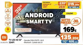 Iperal Xiaomi TV LED HD 32" 32MP1 offerta