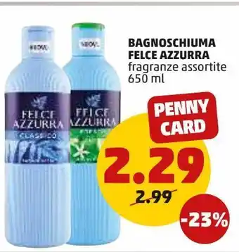 PENNY Bagnoschiuma felce azzurra offerta