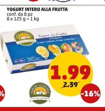 PENNY Yogurt intero alla frutta offerta