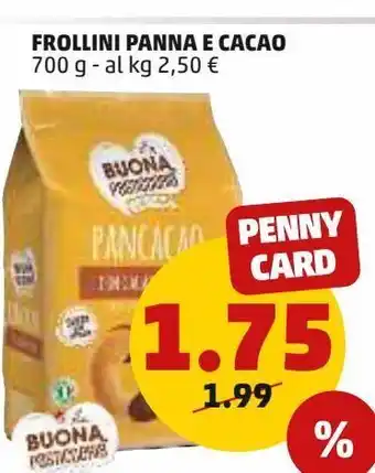 PENNY Frollini panna e cacao offerta