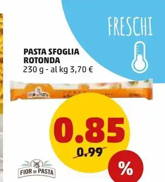 PENNY Pasta sfoglia rotonda offerta