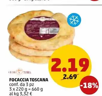 PENNY Focaccia toscana offerta