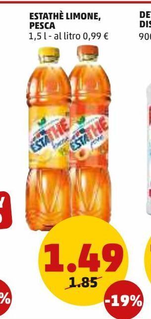 PENNY Estathé limone pesca offerta