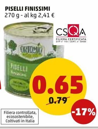 PENNY Piselli finissimi offerta