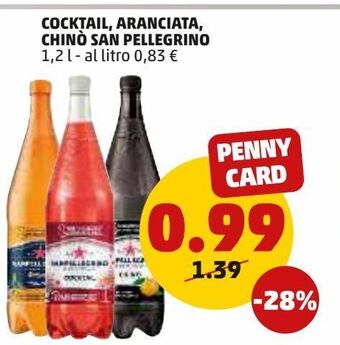 PENNY Cocktail, aranciata, chino san pellegrino offerta