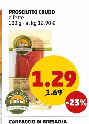 PENNY Prosciutto crudo offerta