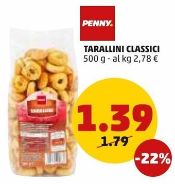 PENNY Tarallini classici offerta