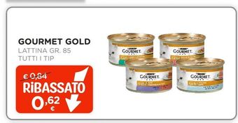 Arcaplanet Gourmet gold lattina 85gr tutti i tipi offerta
