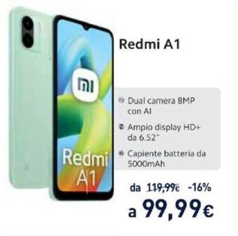 Unieuro Redmi A1 offerta