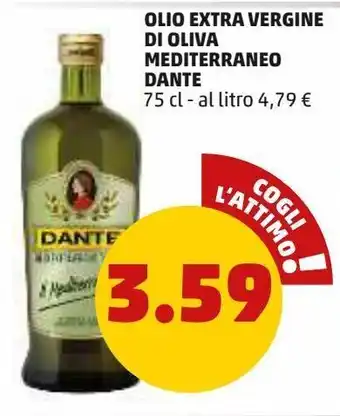 PENNY Olio extra vergine di oliva mediterraneo dante offerta