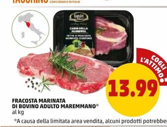PENNY Fracosta marinata di bovino adulto maremmano offerta