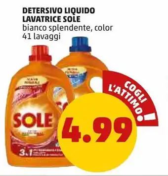 PENNY Detersivo liquido lavatrice sole offerta