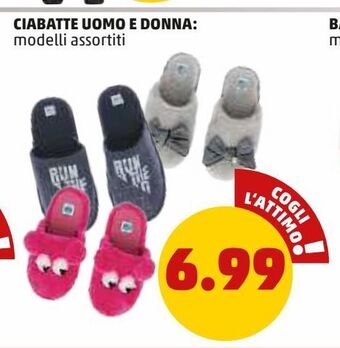 PENNY Ciabatte uomo e donna offerta