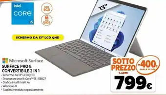 Iperal Microsoft Surface Pro 8 Convertibile 2 in 1 offerta