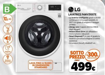 Iperal LG Lavatrice F4WV310STE offerta