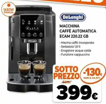 Iperal DeLonghi Macchina Caffè Automatica ECAM 220.22 GB offerta