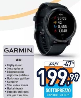 Unieuro Garmin Venu offerta