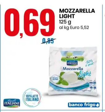 Eurospin Mozzarella Light 125g offerta