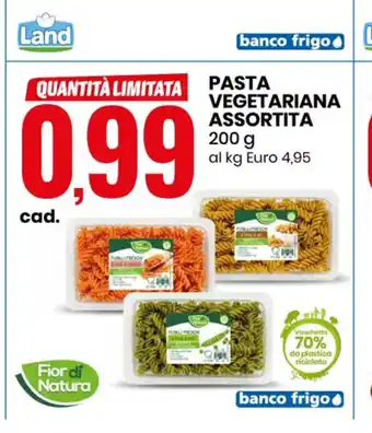 Eurospin Pasta Vegetariana Assortita 200 g offerta
