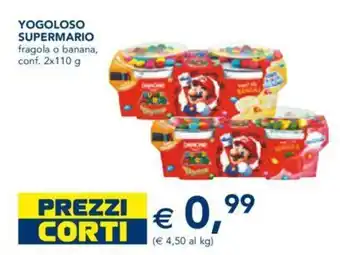 Yogoloso Supermario fragola o banana, conf. 2x110 g