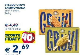 Esselunga Stecco Gruvi Sammontana conf. 4 gelati, 240 g offerta