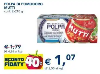 Esselunga Polpa Di Pomodoro Mutti conf. 2x210 g offerta