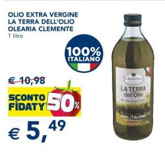 Esselunga Olio Extra Vergine La Terra Dell' Olio Olearia Clemente 1 litro offerta