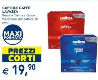 Esselunga Capsule Caffè Lavazza 80 pezzi offerta