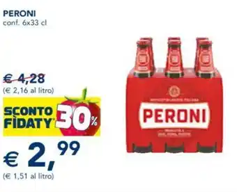 Esselunga Peroni 6x33 cl offerta