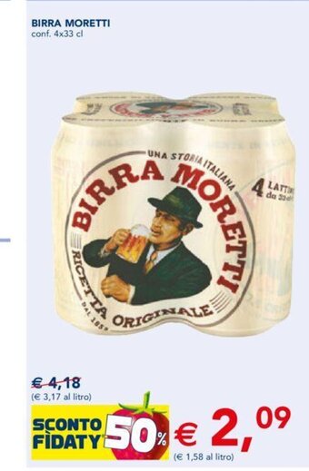 Esselunga Birra Moretti conf. 4x33 cl offerta