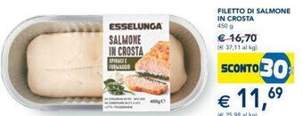 Esselunga Filetto Di Salmone In Crosta 450 g offerta
