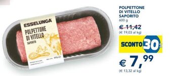 Esselunga Polpettone Di Vitello Saporito 600 g offerta