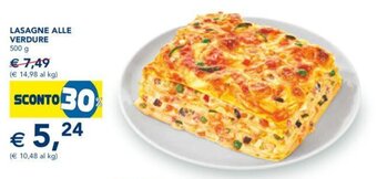 Esselunga Lasagne Alle Verdure 500 g offerta