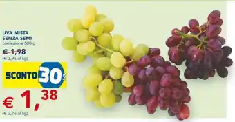 Esselunga Uva Mista Senza Semi 500 g offerta