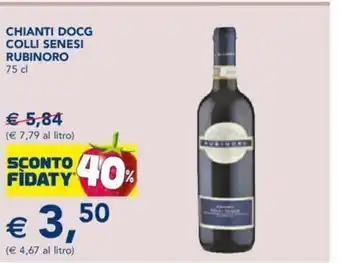 Esselunga Chianti DOCG Colli Senesi Rubinoro 75 cl offerta
