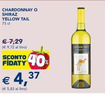 Esselunga Chardonnay O Shiraz Yellow Tail 75 cl offerta