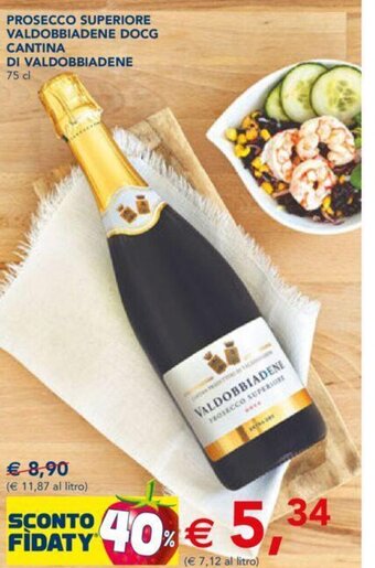 Prosecco Superiore Valdobbiadene DOCG Cantina Di Valdobbiadene 75 cl