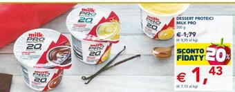 Esselunga Dessert Proteici Milk Pro 200 g offerta