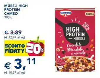 Esselunga Müesli Hight Protein Cameo 300 g offerta