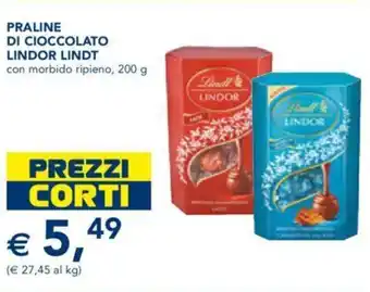 Esselunga Praline Di Cioccolato Lindor Lindt 200 g offerta