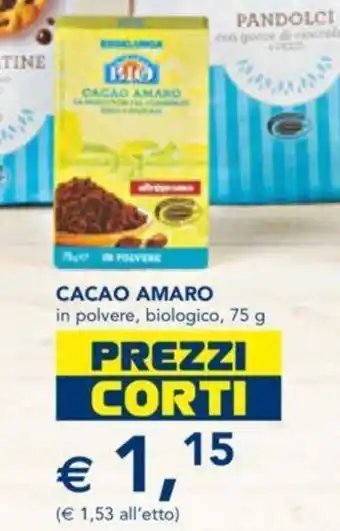 Esselunga Cacao Amaro 75 g offerta