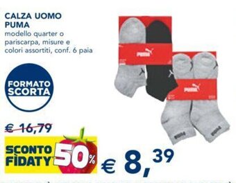 Esselunga Calza Uomo Puma offerta
