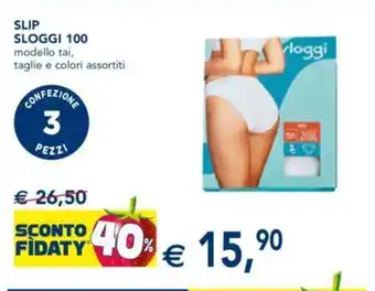 Esselunga Slip Sloggi 100 offerta