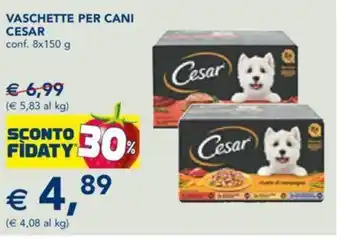 Esselunga Vaschette Per Cani Cesar 8x150 g offerta