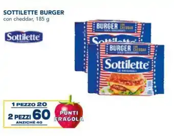 Esselunga Sottilette Burger 185 g 2 pezzi offerta