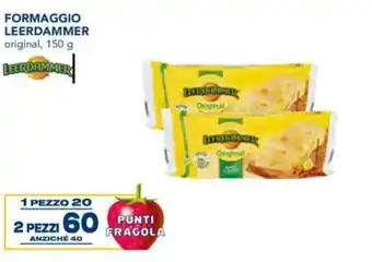 Esselunga Formaggio Leerdammer original 150 g 2 pezzi offerta